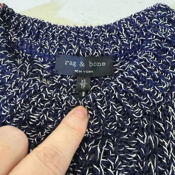 Rag & Bone Adira Marled Cable Knit Crewneck Sweater Size XS - Picture 3 of 8